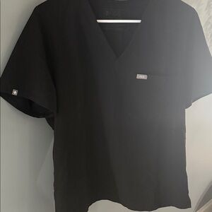 Figs Womens black scrub top